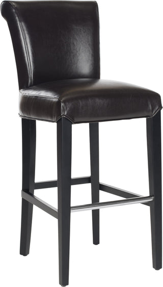 Safavieh Seth Bar Stool Brown and Black Furniture 