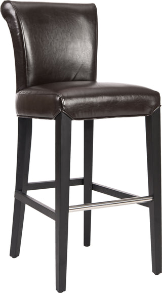 Safavieh Seth Bar Stool Brown and Black Furniture Main