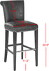 Safavieh Seth Bar Stool Black Crocodile and Furniture 
