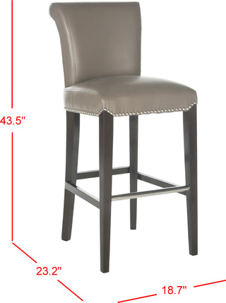 Safavieh Seth Bar Stool Clay and Espresso Furniture 