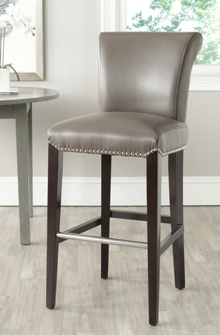 Safavieh Seth Bar Stool Clay and Espresso  Feature