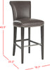 Safavieh Seth Bar Stool Antique Brown and Espresso Furniture 