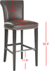 Safavieh Seth Bar Stool Antique Brown and Espresso Furniture 