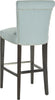 Safavieh Seth Bar Stool Sky Blue and Espresso Furniture 