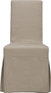 Safavieh Adrianna 19''H Linen Slipcover Chair (SET Of 2) Ecru and Cherry Mahogany Furniture Main