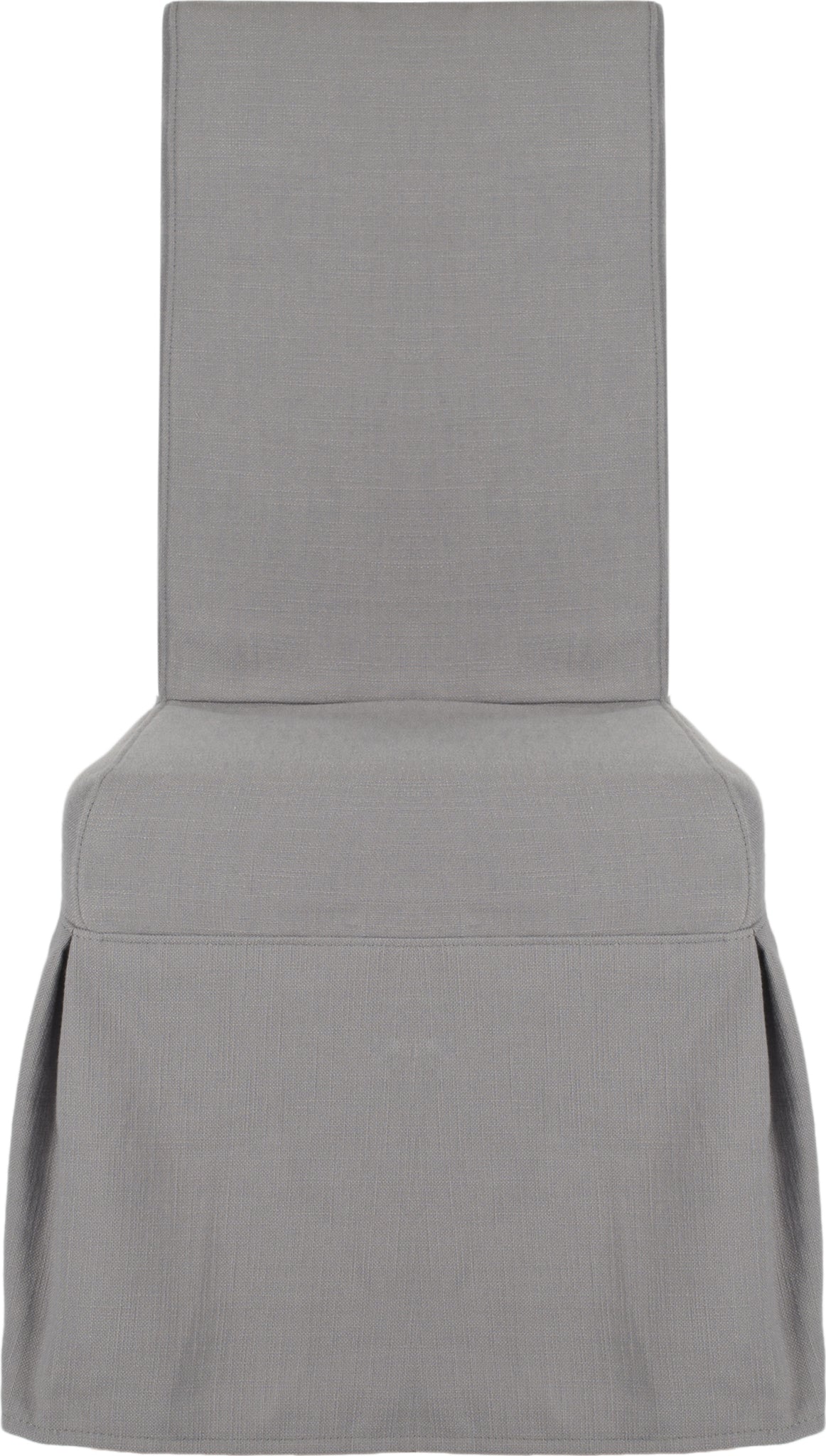 Safavieh Adrianna 19''H Linen Slipcover Chair (SET Of 2) Arctic Grey and Cherry Mahogany Furniture main image