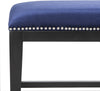 Safavieh Zambia Bench Royal Blue and Black Furniture 