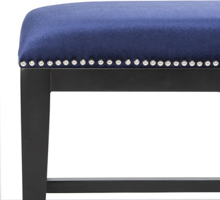 Safavieh Zambia Bench Royal Blue and Black Furniture 