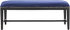 Safavieh Zambia Bench Royal Blue and Black Furniture main image