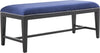 Safavieh Zambia Bench Royal Blue and Black Furniture 