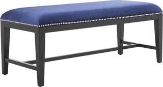 Safavieh Zambia Bench Royal Blue and Black Furniture 