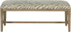 Safavieh Zambia Bench Grey Zebra and White Washed Furniture main image