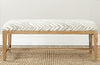 Safavieh Zambia Bench Grey Zebra and White Washed Furniture 