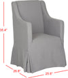 Safavieh Sandra Slipcover Chair Arctic Grey and Java Furniture 