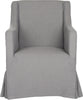 Safavieh Sandra Slipcover Chair Arctic Grey and Java Furniture main image
