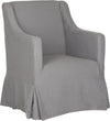 Safavieh Sandra Slipcover Chair Arctic Grey and Java Furniture 