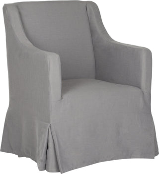 Safavieh Sandra Slipcover Chair Arctic Grey and Java Furniture 