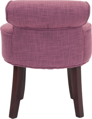 Safavieh Georgia Vanity Stool Rose and Cherry Mahogany Furniture 