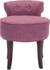 Safavieh Georgia Vanity Stool Rose and Cherry Mahogany Furniture main image
