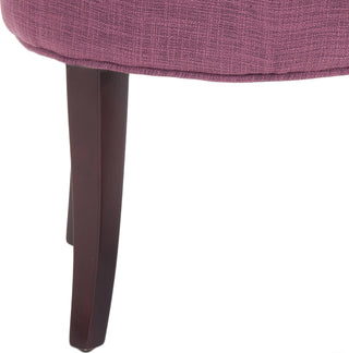 Safavieh Georgia Vanity Stool Rose and Cherry Mahogany Furniture 