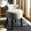 Safavieh Georgia Vanity Stool Stone and Cherry Mahogany Furniture  Feature