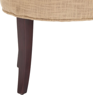 Safavieh Georgia Vanity Stool Gold and Cherry Mahogany Furniture 