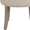 Safavieh Georgia Vanity Stool Pearl Beige and Distressed Grey Furniture 