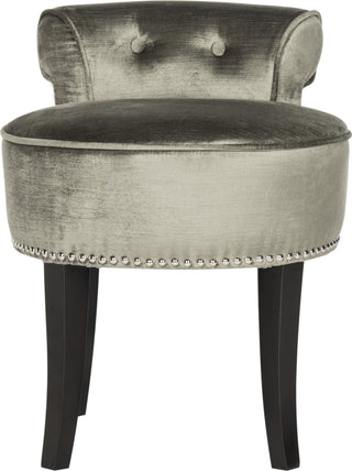 Safavieh Georgia Vanity Stool Antique Sage and Espresso Furniture main image