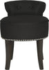 Safavieh Georgia Vanity Stool Black and Espresso Furniture main image