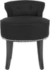 Safavieh Georgia Vanity Stool Black and Espresso Furniture Main