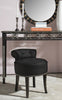 Safavieh Georgia Vanity Stool Black and Espresso  Feature
