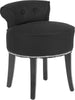 Safavieh Georgia Vanity Stool Black and Espresso Furniture 