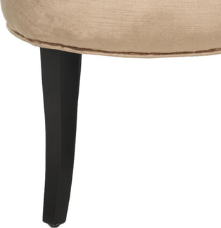 Safavieh Georgia Vanity Stool Mink Brown and Espresso Furniture 