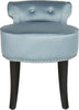 Safavieh Georgia Vanity Stool Teal and Espresso Furniture main image