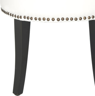 Safavieh Georgia Vanity Stool White and Espress Furniture 