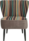Safavieh Morgan Accent Chair Multi Striped and Black Furniture Main