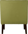 Safavieh Mandell Chair With Buttons Sweet Pea Green and Black Furniture 