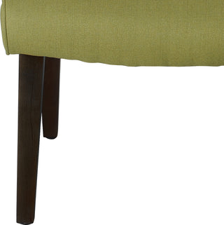 Safavieh Mandell Chair With Buttons Sweet Pea Green and Black Furniture 