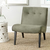 Safavieh Mandell Chair With Buttons Forest Green and Java Furniture  Feature