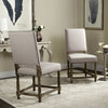 Safavieh Faxon 20''H Linen Side Chairs (SET Of 2)-Nickel Nail Heads Taupe and Pickled Oak Finish Furniture 