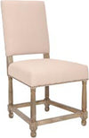 Safavieh Faxon 20''H Linen Side Chairs (SET Of 2)-Nickel Nail Heads Taupe and Pickled Oak Finish Furniture 