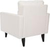 Safavieh Mid Century Modern Caleb Club Chair White and Java Furniture 