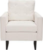 Safavieh Mid Century Modern Caleb Club Chair White and Java Furniture main image