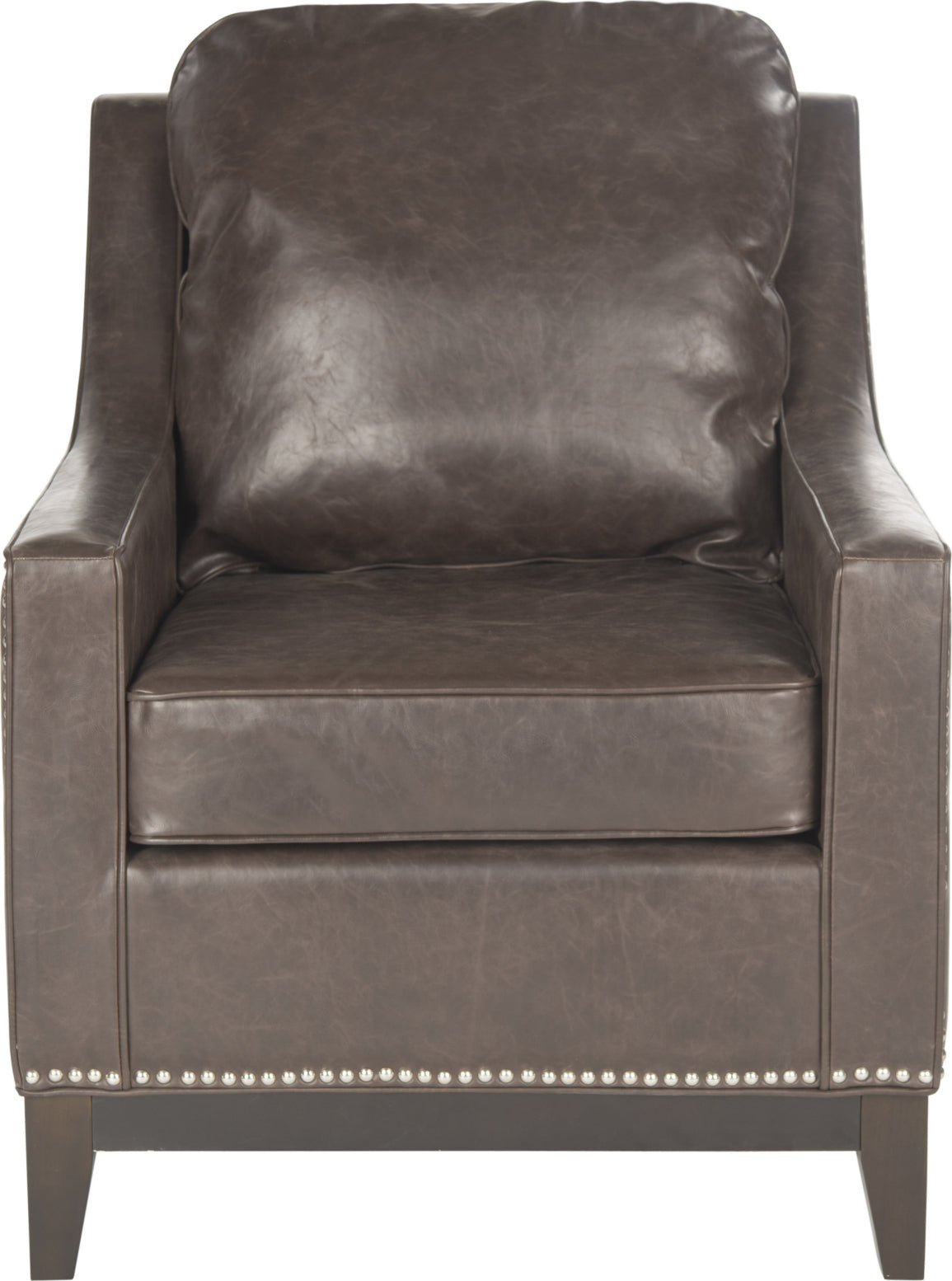 Safavieh Colton Club Chair Antique Brown and Espresso Furniture main image