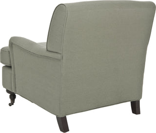 Safavieh Chloe Club Chair Sea Mist Blue and Java Furniture 