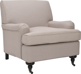 Safavieh Chloe Club Chair Taupe and Java Furniture Main