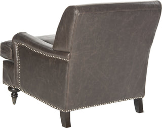 Safavieh Chloe Club Chair Antique Brown and Espresso Furniture 