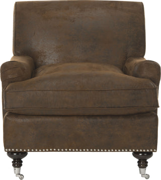 Safavieh Chloe Club Chair Brown and Espresso Furniture main image