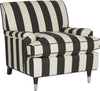 Safavieh Chloe Club Chair Black and White Espresso Furniture 