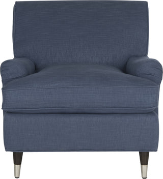 Safavieh Chloe Club Chair Navy and Espresso Furniture main image